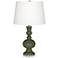 Color Plus Apothecary 30" White Shade Secret Garden Green Table Lamp