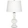 Color Plus Apothecary 30" Winter White Table Lamp with USB Dimmer