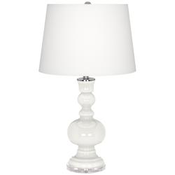 Color Plus Apothecary 30&quot; Winter White Table Lamp