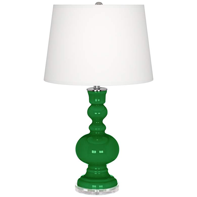 Image 2 Color Plus Apothecary Envy Green Glass Table Lamp