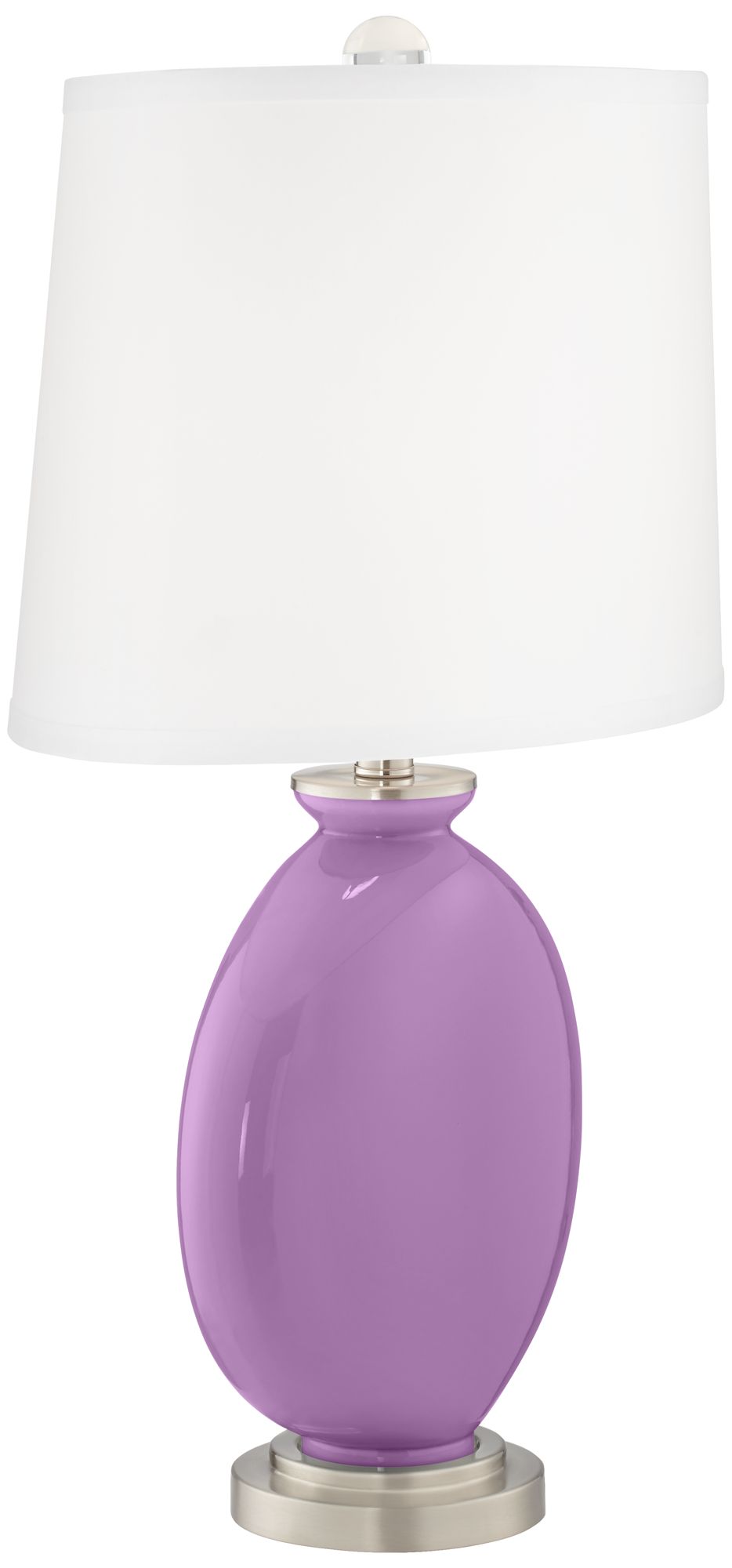 Image 3 Color Plus Carrie 26 1/2" African Violet Purple Table Lamps Set of 2 more views