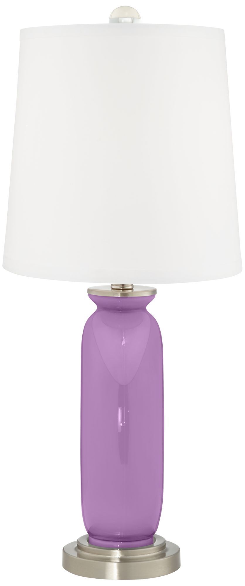 Image 4 Color Plus Carrie 26 1/2" African Violet Purple Table Lamps Set of 2 more views