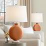 1_Color Plus Carrie 26 1/2" Burnt Almond Brown Table Lamps Set of 2