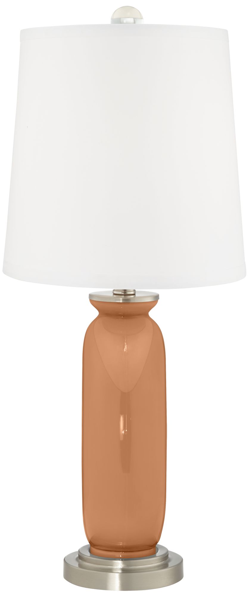 Image 4 Color Plus Carrie 26 1/2" Burnt Almond Brown Table Lamps Set of 2 more views