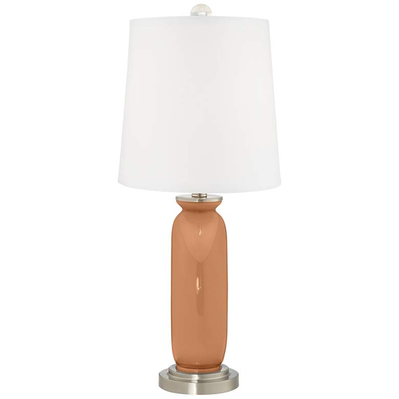Image 4 Color Plus Carrie 26 1/2" Burnt Almond Brown Table Lamps Set of 2 more views