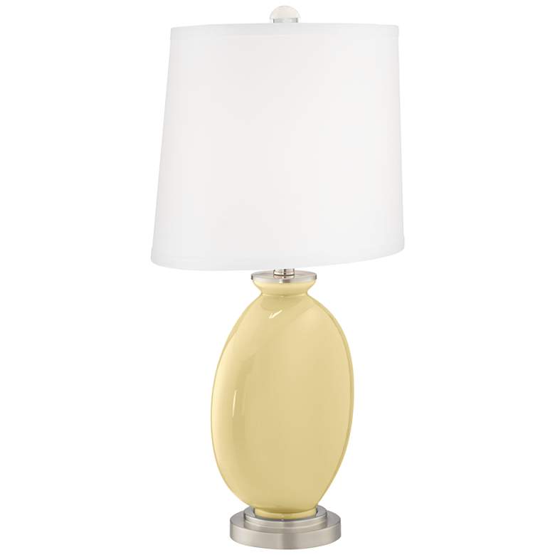 Image 3 Color Plus Carrie 26 1/2" Butter Up Yellow Modern Table Lamps Set of 2 more views