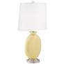 Thumbnail3 of Color Plus Carrie 26 1/2" Butter Up Yellow Modern Table Lamps Set of 2 more views
