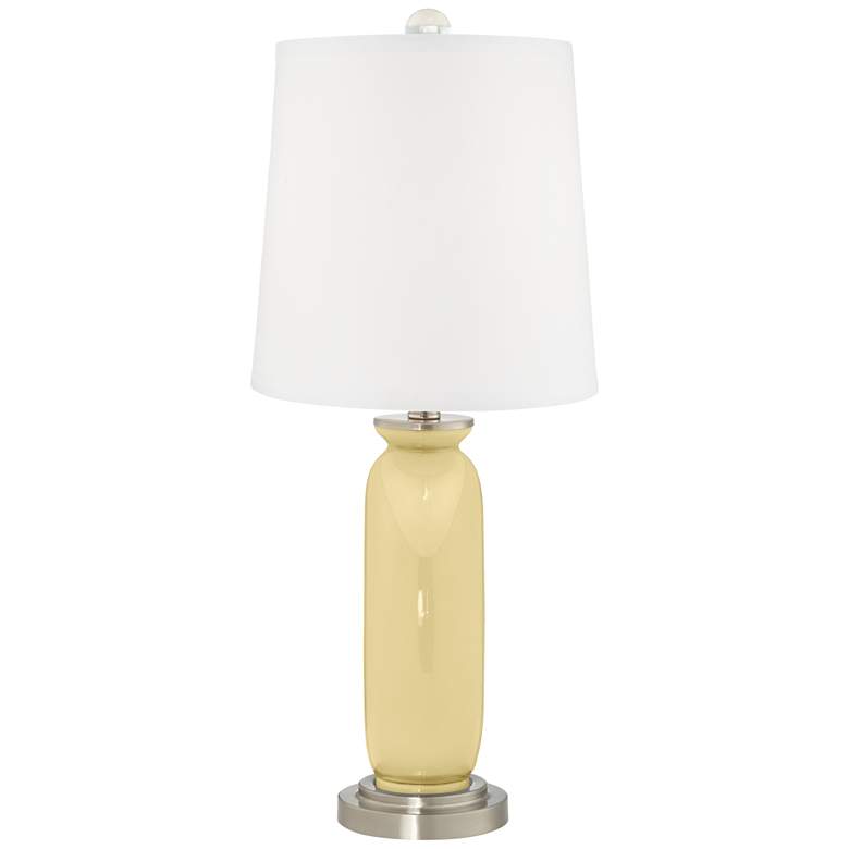 Image 4 Color Plus Carrie 26 1/2" Butter Up Yellow Modern Table Lamps Set of 2 more views