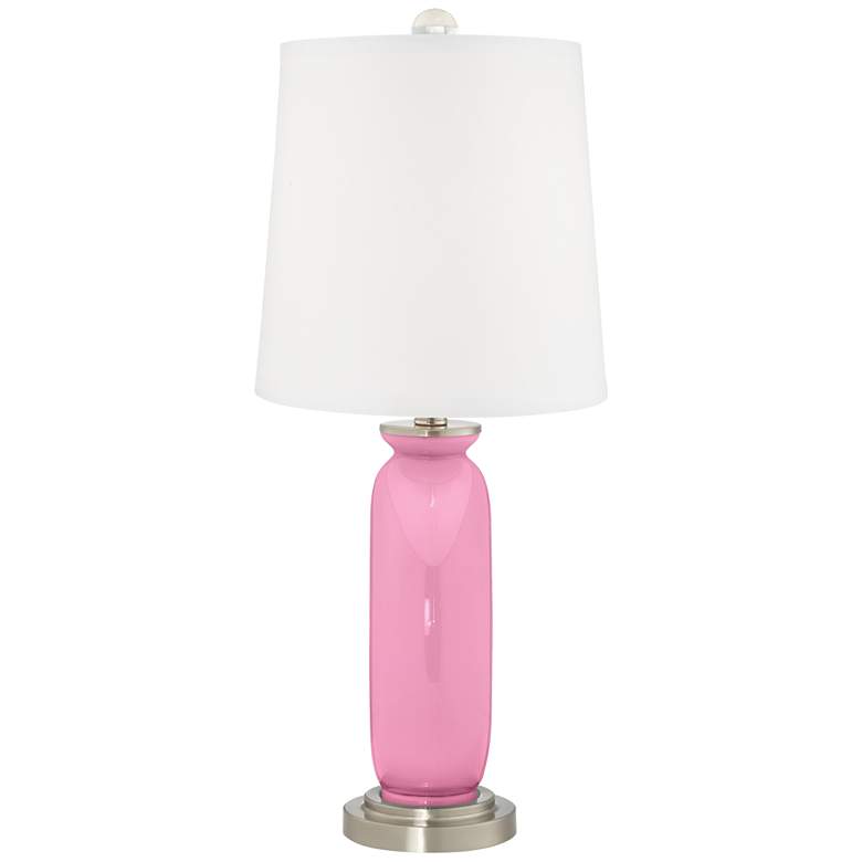 Image 4 Color Plus Carrie 26 1/2" Candy Pink Lamps Set of 2 with USB Dimmers more views