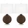 Color Plus Carrie 26 1/2" Carafe Brown Table Lamp Set of 2