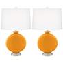 2_Color Plus Carrie 26 1/2" Carnival Orange Table Lamps Set of 2