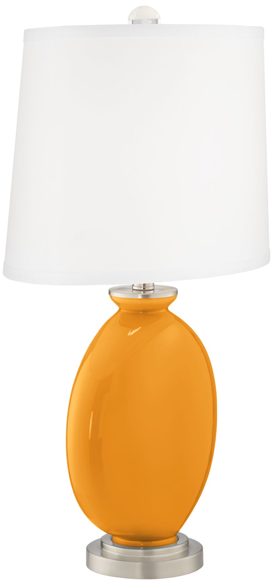 Image 3 Color Plus Carrie 26 1/2" Carnival Orange Table Lamps Set of 2 more views
