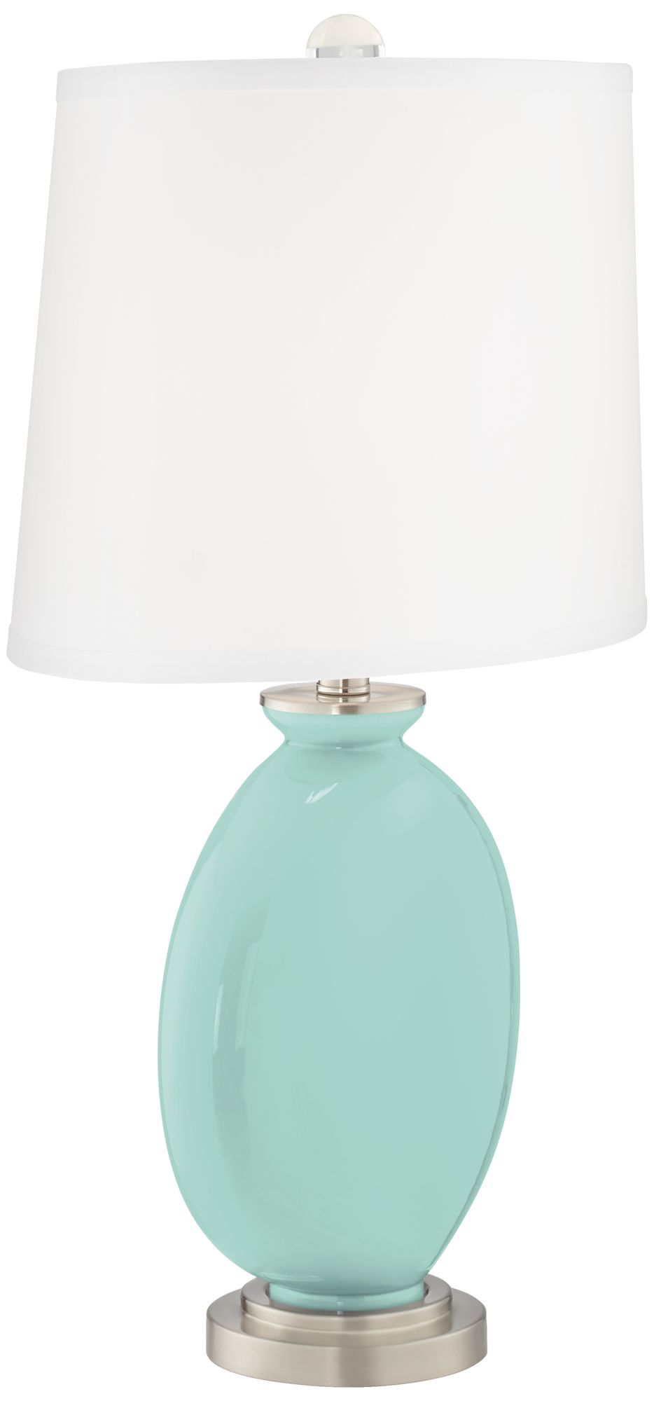 Image 3 Color Plus Carrie 26 1/2" Cay Blue Table Lamp Set of 2 more views