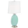 Color Plus Carrie 26 1/2" Cay Blue Table Lamp Set of 2