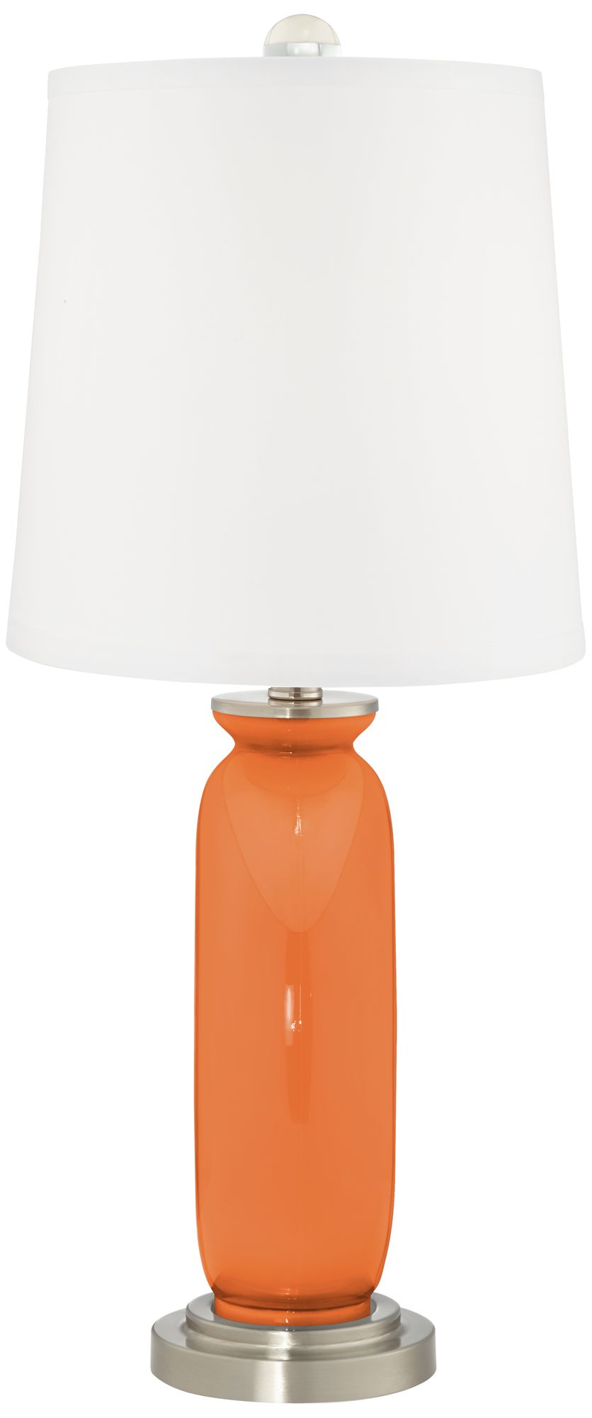 Image 4 Color Plus Carrie 26 1/2" Celosia Orange Table Lamps Set of 2 more views