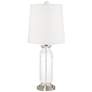 Color Plus Carrie 26 1/2" Clear Glass Fillable Table Lamps Set of 2