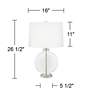 Thumbnail4 of Color Plus Carrie 26 1/2" Clear Glass Fillable Table Lamps Set of 2 more views