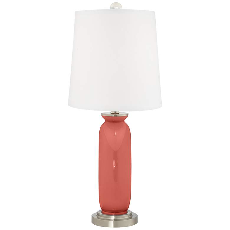 Image 4 Color Plus Carrie 26 1/2" Coral Reef Pink Lamps Set with USB Dimmers more views