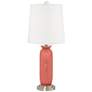 Color Plus Carrie 26 1/2" Coral Reef Table Lamp Set of 2