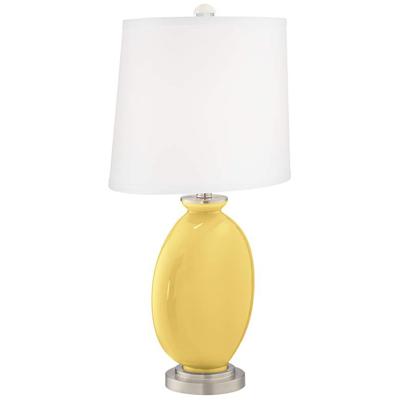 Image 3 Color Plus Carrie 26 1/2" Daffodil Yellow Table Lamps Set of 2 more views
