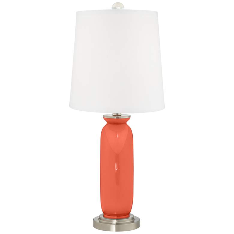 Image 4 Color Plus Carrie 26 1/2" Daring Orange Table Lamps Set of 2 more views
