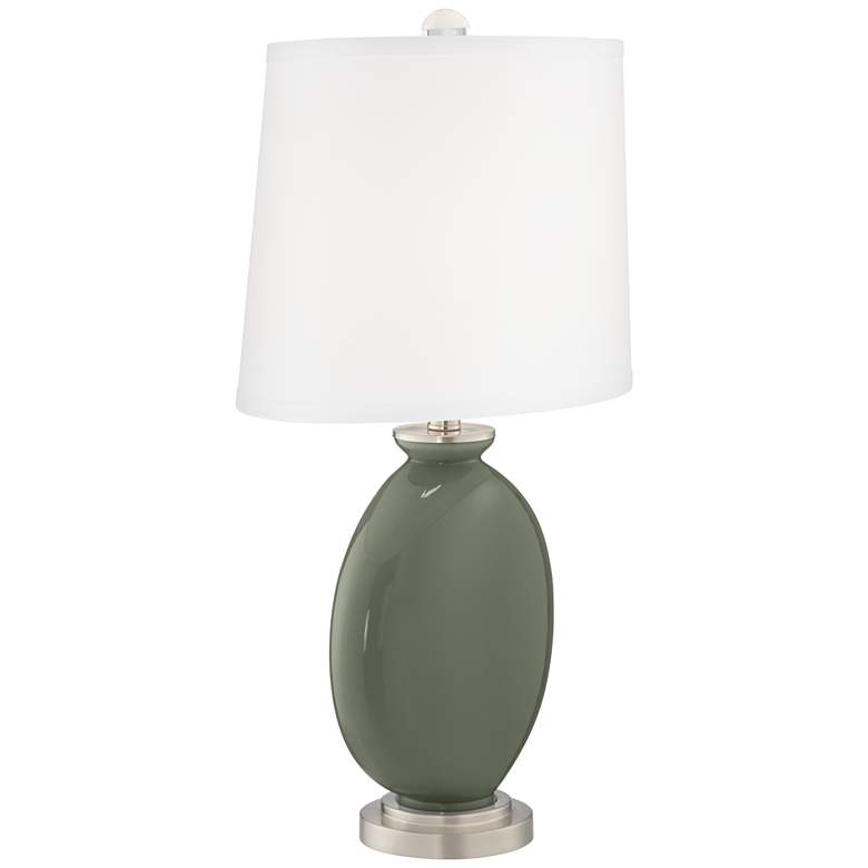 Image 3 Color Plus Carrie 26 1/2" Deep Lichen Green Table Lamps Set of 2 more views