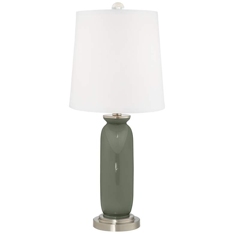 Image 4 Color Plus Carrie 26 1/2" Deep Lichen Green Table Lamps Set of 2 more views