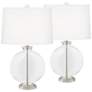 Color Plus Carrie 26 1/2" Fillable Lamps Set of 2 with USB Dimmers