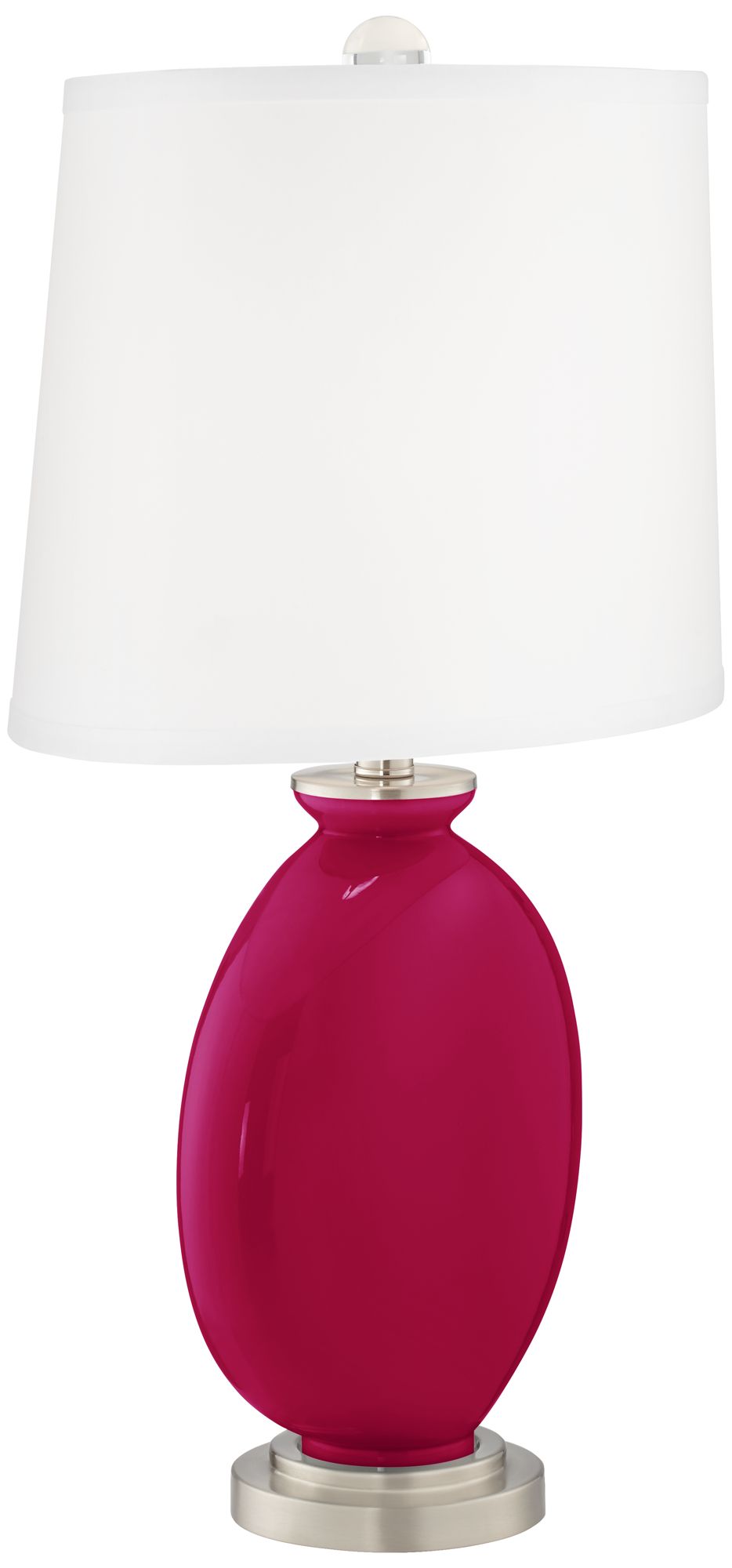 Image 3 Color Plus Carrie 26 1/2" French Burgundy Red Table Lamps Set of 2 more views