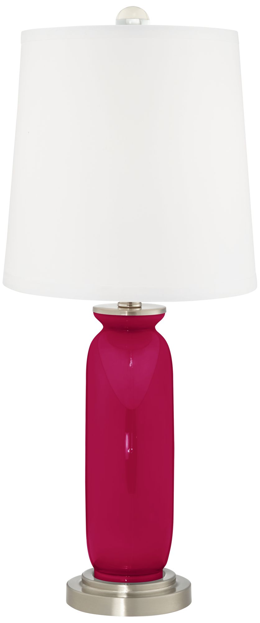 Image 4 Color Plus Carrie 26 1/2" French Burgundy Red Table Lamps Set of 2 more views