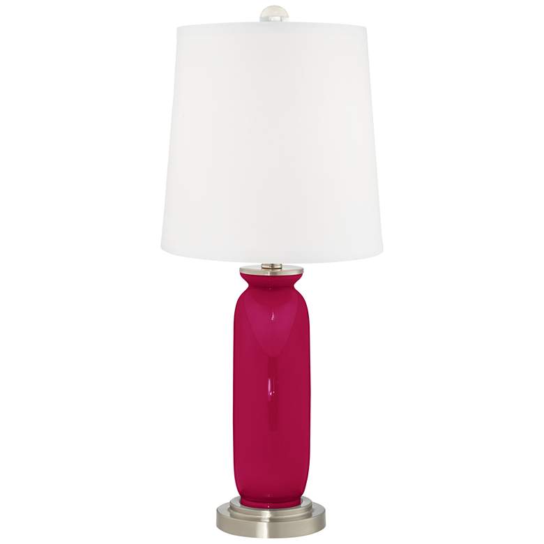 Image 4 Color Plus Carrie 26 1/2" French Burgundy Red Table Lamps Set of 2 more views