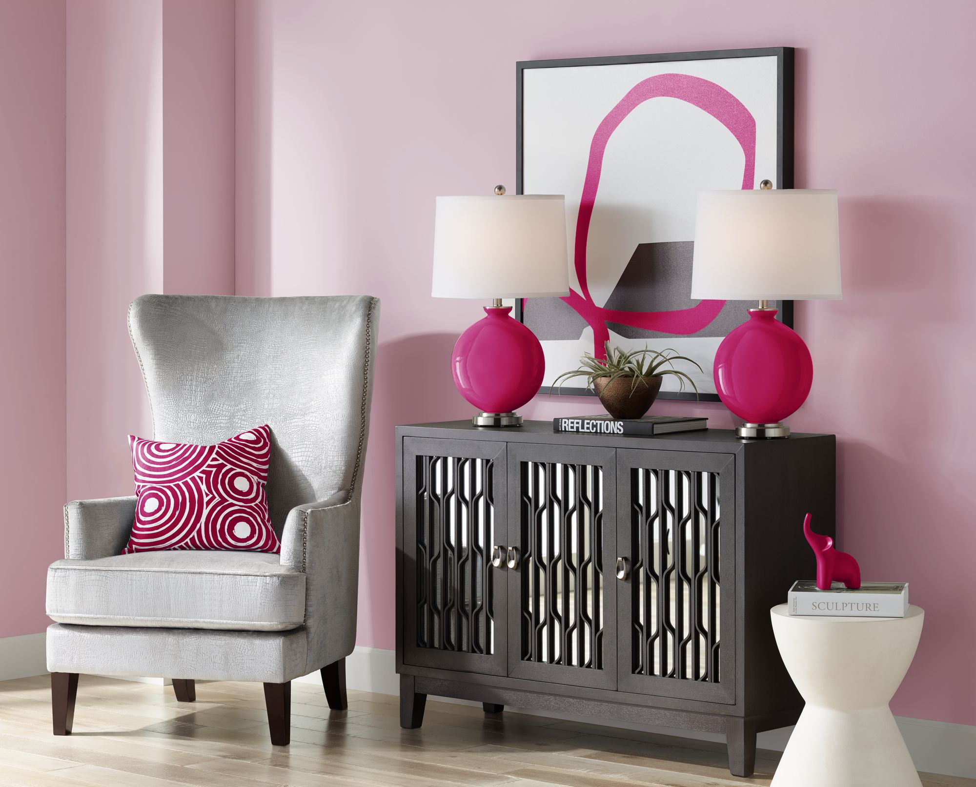 Image 5 Color Plus Carrie 26 1/2" French Burgundy Red Table Lamps Set of 2 more views