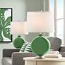 1_Color Plus Carrie 26 1/2" Garden Grove Green Table Lamps Set of 2