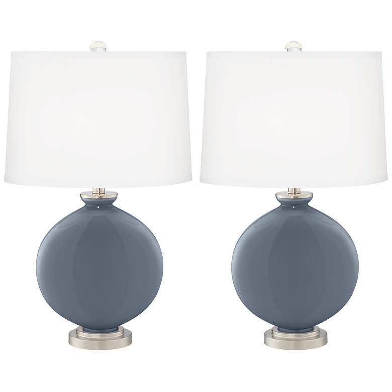 Image 2 Color Plus Carrie 26 1/2" Granite Peak Gray Table Lamps Set of 2