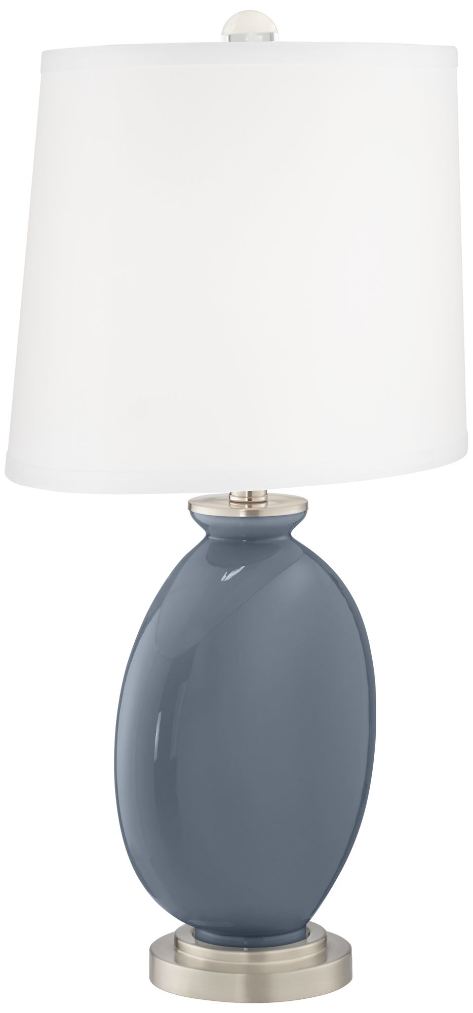 Image 3 Color Plus Carrie 26 1/2" Granite Peak Gray Table Lamps Set of 2 more views