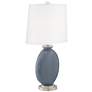 3_Color Plus Carrie 26 1/2" Granite Peak Gray Table Lamps Set of 2 more views