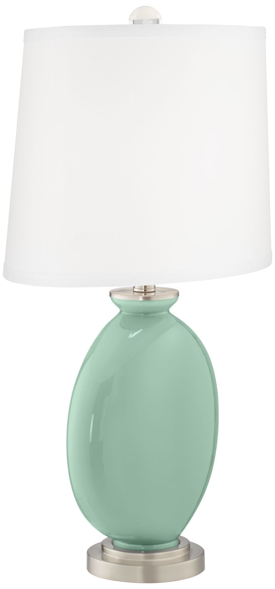 Image 3 Color Plus Carrie 26 1/2" Grayed Jade Green Table Lamps Set of 2 more views