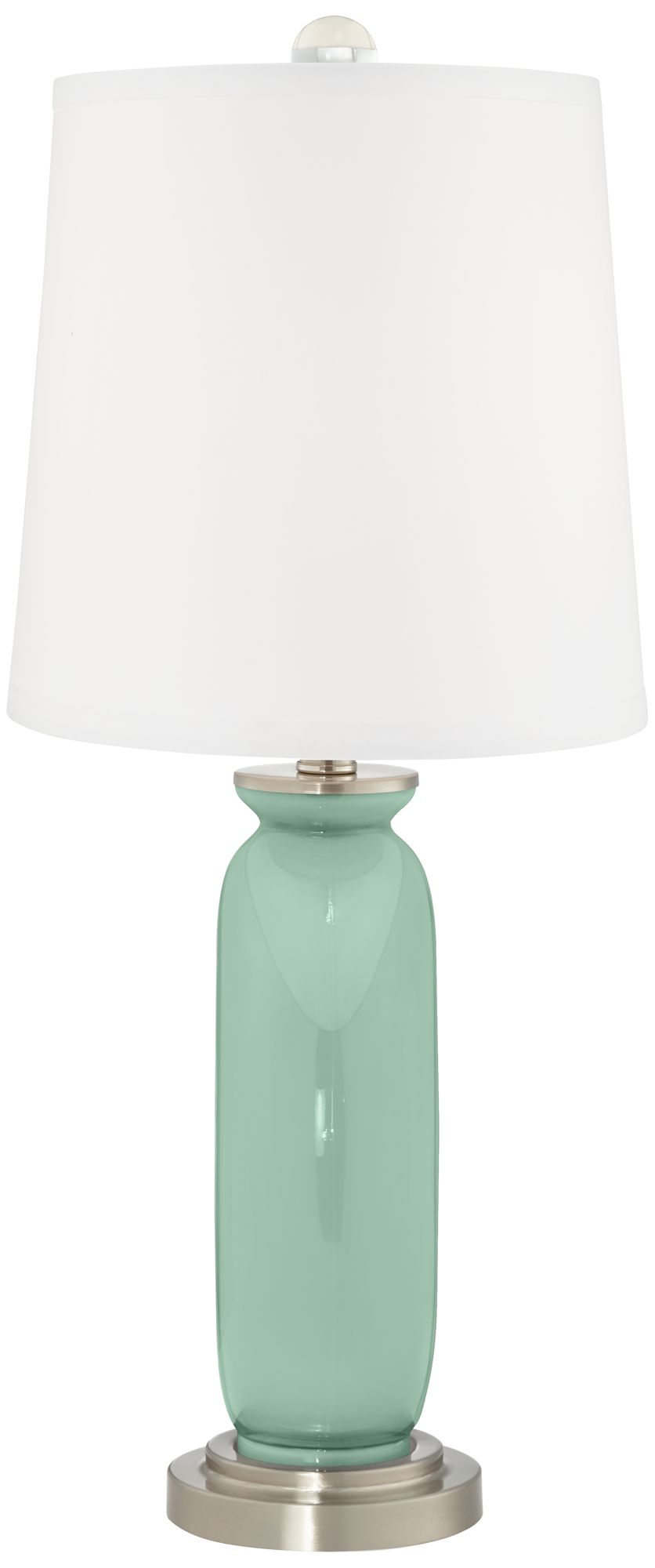 Image 4 Color Plus Carrie 26 1/2" Grayed Jade Green Table Lamps Set of 2 more views