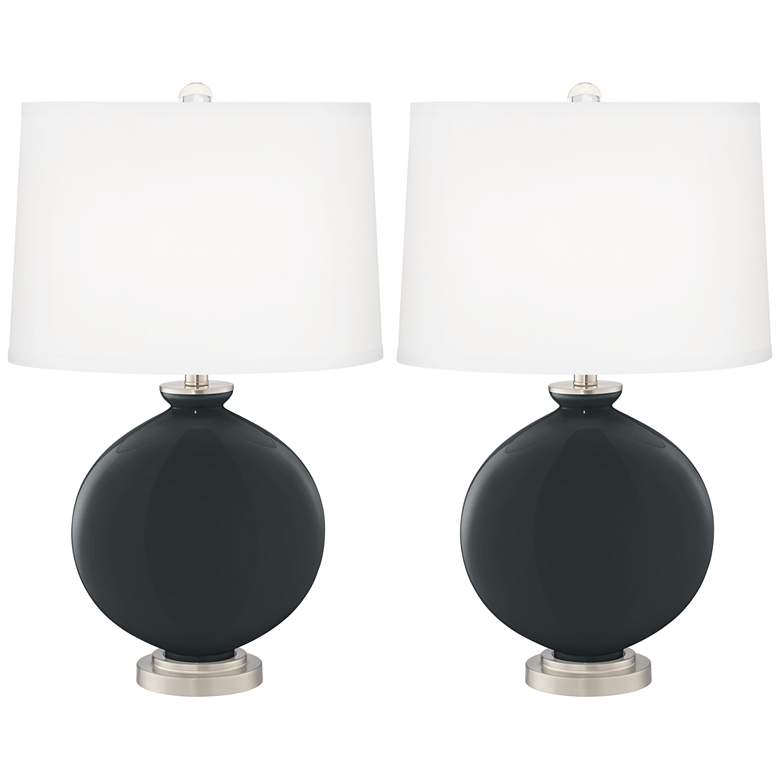 Image 2 Color Plus Carrie 26 1/2" High Black of Night Table Lamps Set of 2