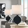 Color Plus Carrie 26 1/2" High Black of Night Table Lamps Set of 2