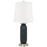 Color Plus Carrie 26 1/2" High Black of Night Table Lamps Set of 2
