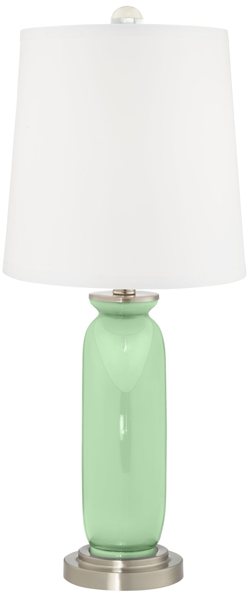 Image 4 Color Plus Carrie 26 1/2" High Flower Stem Green Table Lamps Set of 2 more views