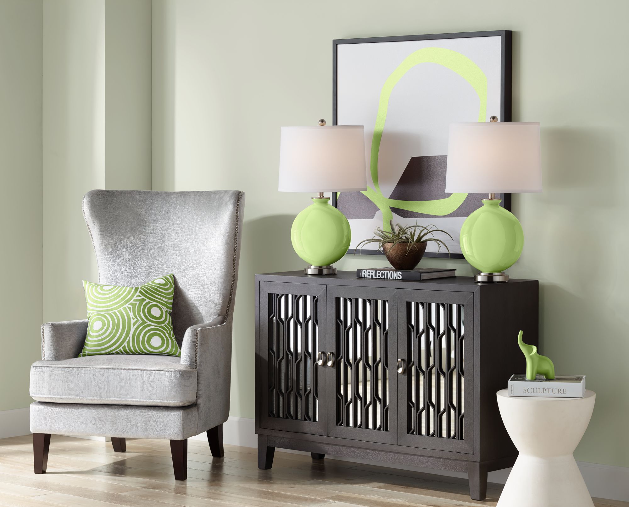 Image 5 Color Plus Carrie 26 1/2" High Lime Rickey Green Table Lamps Set of 2 more views