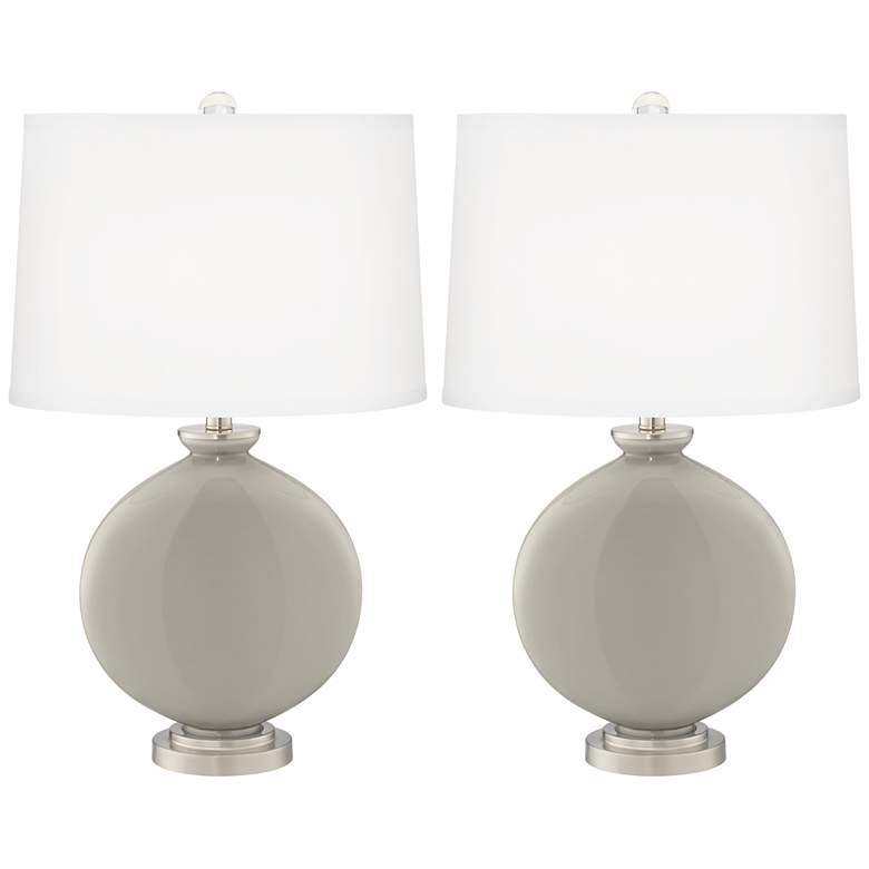 Image 2 Color Plus Carrie 26 1/2" High Requisite Gray Table Lamps Set of 2