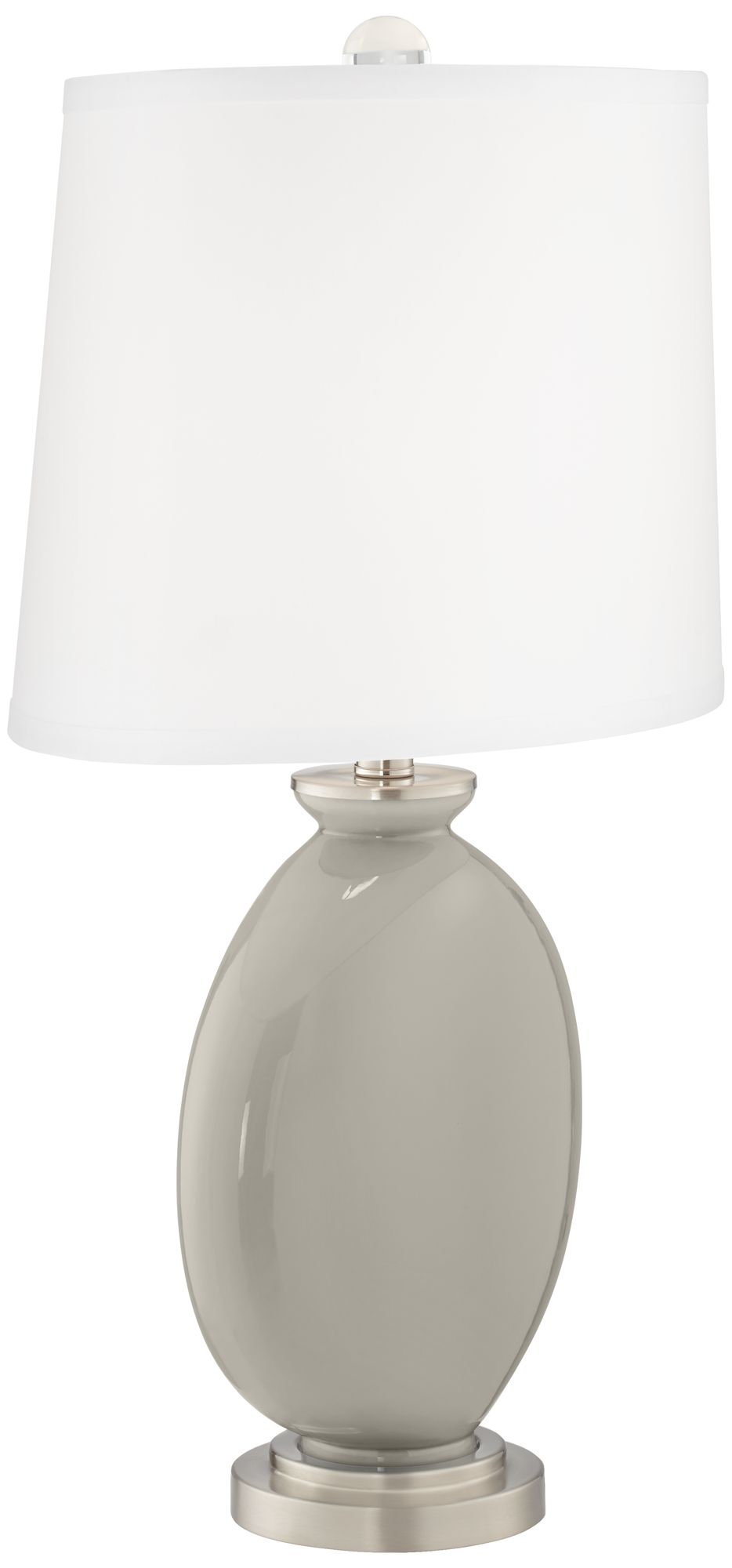 Image 3 Color Plus Carrie 26 1/2" High Requisite Gray Table Lamps Set of 2 more views