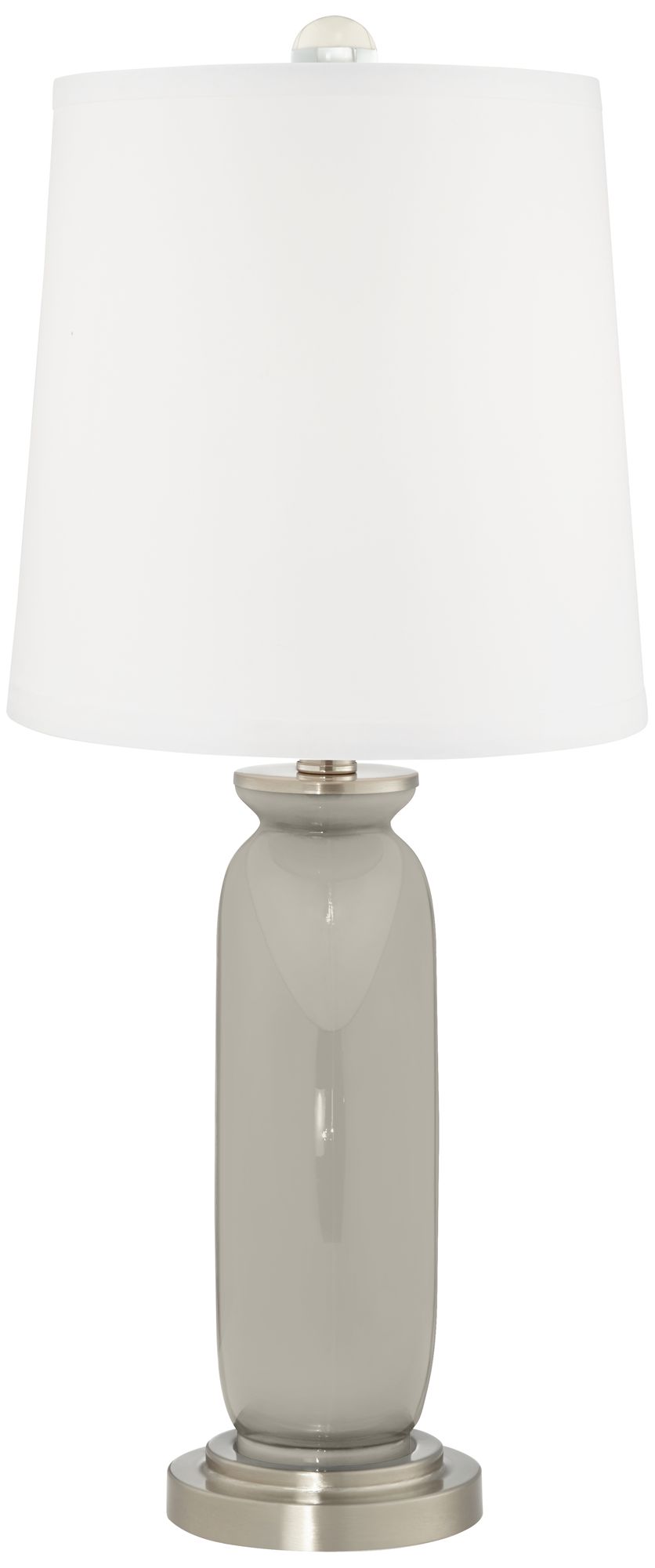 Image 4 Color Plus Carrie 26 1/2" High Requisite Gray Table Lamps Set of 2 more views