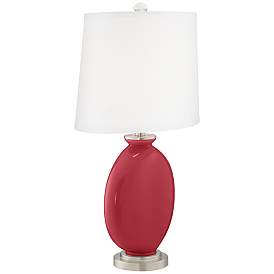 Image3 of Color Plus Carrie 26 1/2" High Samba Red Table Lamps Set of 2 more views