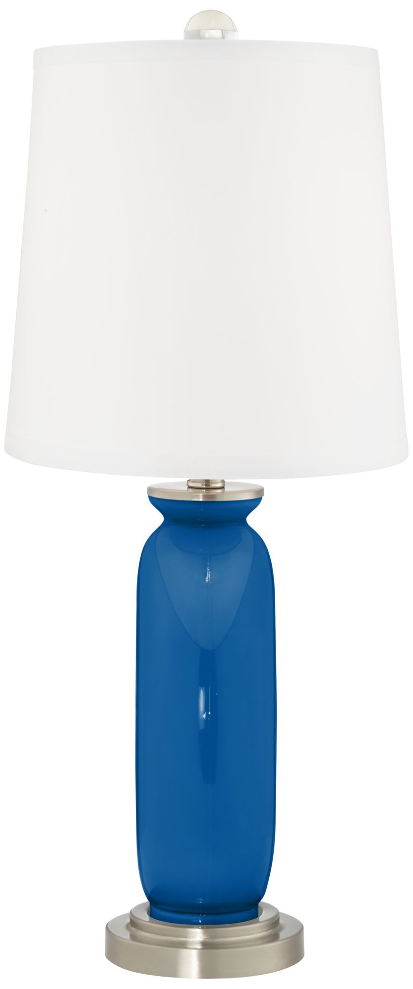 Image 4 Color Plus Carrie 26 1/2" Hyper Blue Table Lamps Set of 2 more views