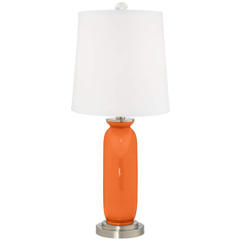 Image 4 Color Plus Carrie 26 1/2" Invigorate Orange Table Lamps Set of 2 more views
