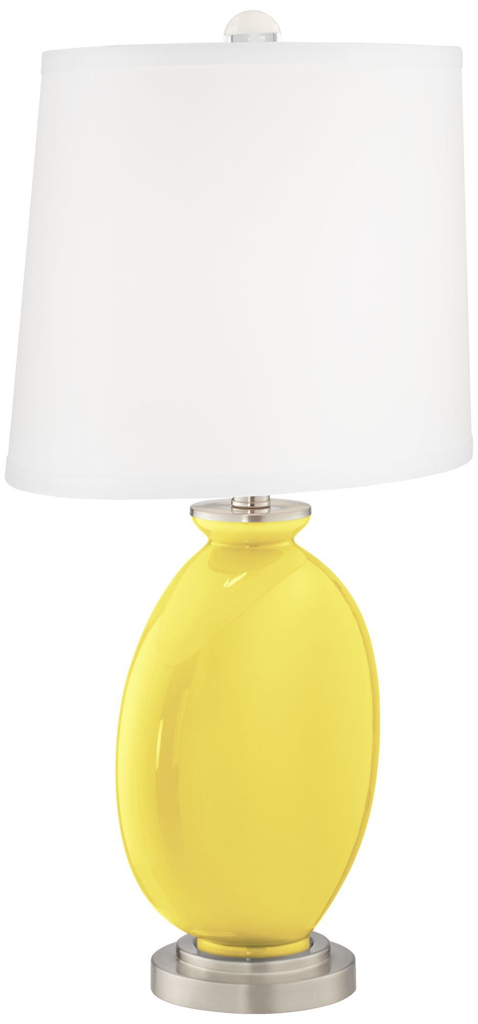 Image 3 Color Plus Carrie 26 1/2" Lemon Twist Yellow Table Lamp Set of 2 more views